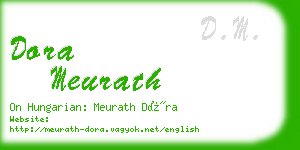 dora meurath business card